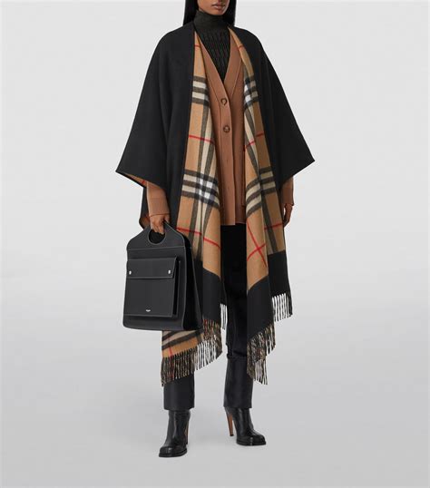 burberry winter muts|Burberry cashmere cape coat.